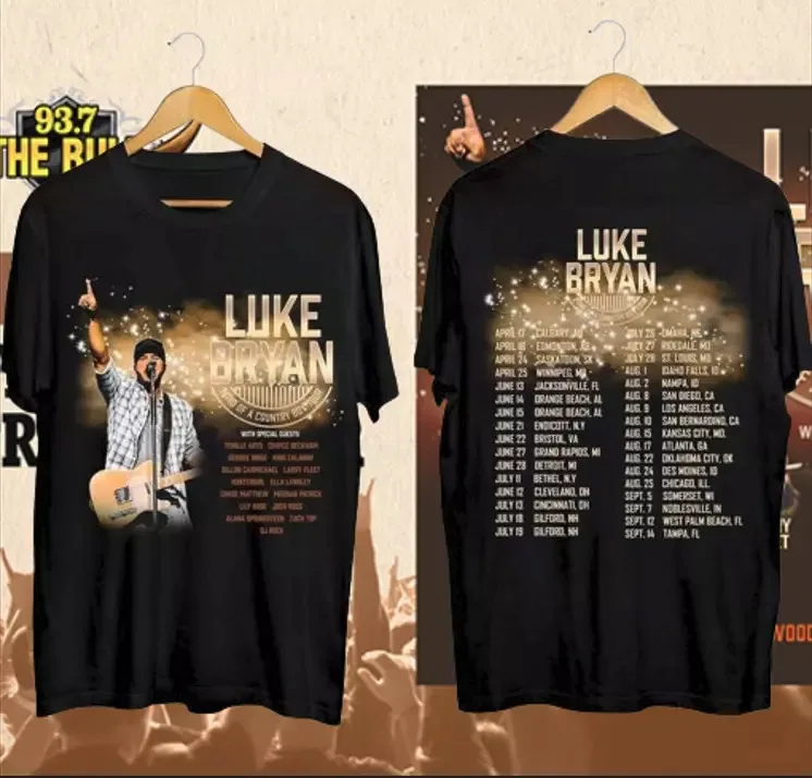 

Luke Bryan Mind Of A Country Boy Tour 2024 T Shirt Black Gift Fans Music UR251 Mens and Womens Unisex clothing