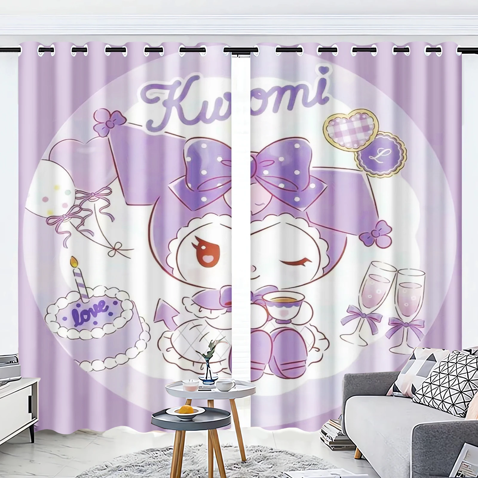 

Куроми мультфильм занавеска для детей 3D принт спальня гостиная окно затемняющая перегородка стиль украшение дома