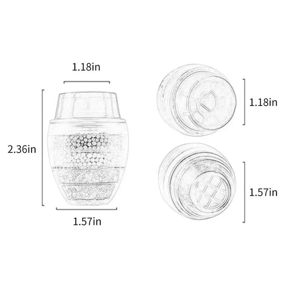 Filter Air Keran Pembersih Keran Dapur Filtrasi Karbon Aktif Menghilangkan Pelembut Air Tipis Logam Berat