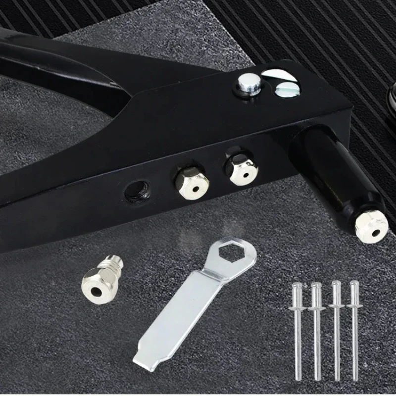 2.4/3.2/4.0/4.8mm Single Hand Threaded Rivet Guns Riveter Sleeve Tool Hand Riveter Manual Rivet Tools Woodworking Tools