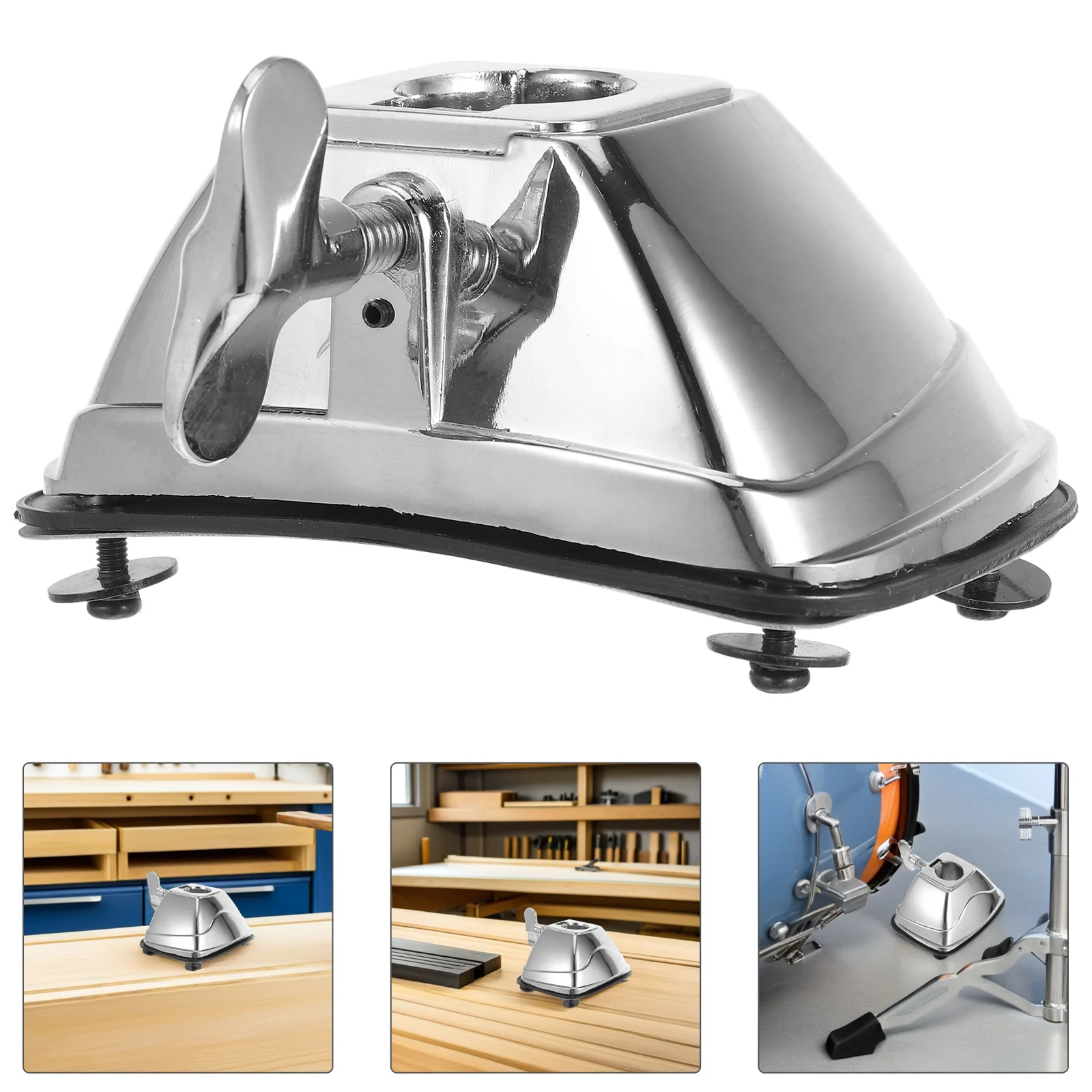 

1Set Floor Tom Drum Holder Bracket Adjustable Metal Base Stable Support Quick Installation for Drum Set Accessories