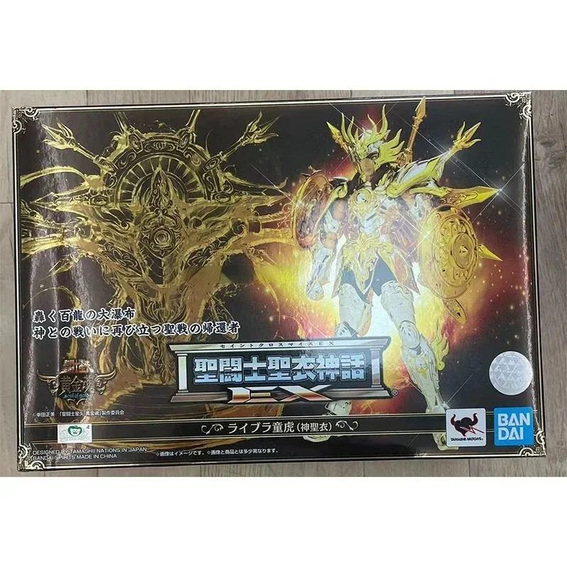 متوفر في المخزون بانداي القماش المقدس أسطورة EX الميزان دوكو القماش الإلهي سانت سيا الذهبي الروح أنيمي شخصية لعبة مجسمة هدية مجموعة
