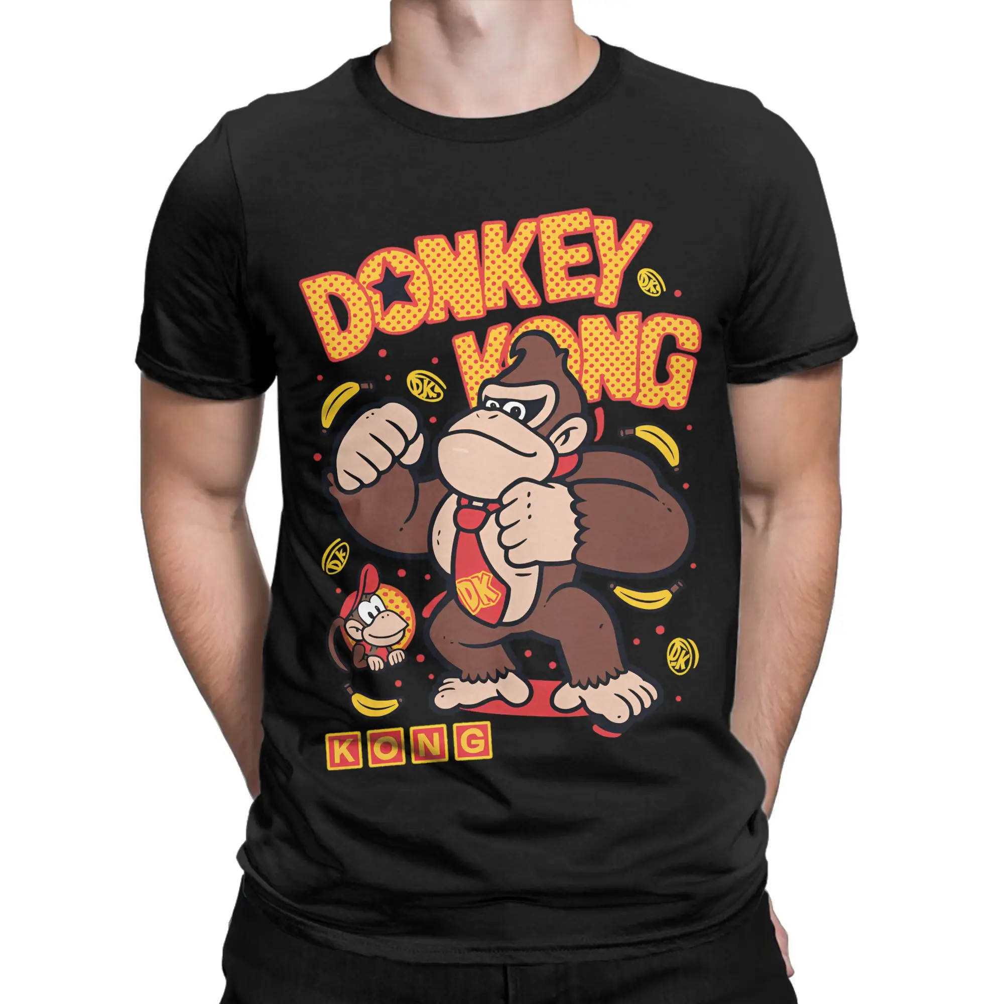 Men Women's T-Shirt Donkey Kong Arcade Game  T Shirts Fashion  Summer Tees Y2K Casual Casual Cotton Clothes Birthday Gift