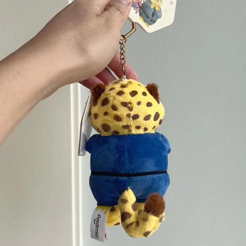 Potdemiel 2025 Disney Zootopia Benjamin Plush Filled Keychain Doll Children's Backpack Pendant Children's Toys Birthday Gift