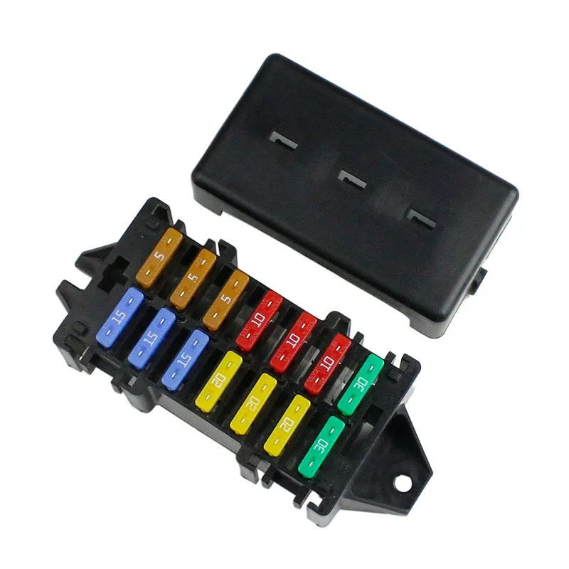 Vehicle relay holder 14-way fuse holder Removable relay Ship tractor Yacht RV modification