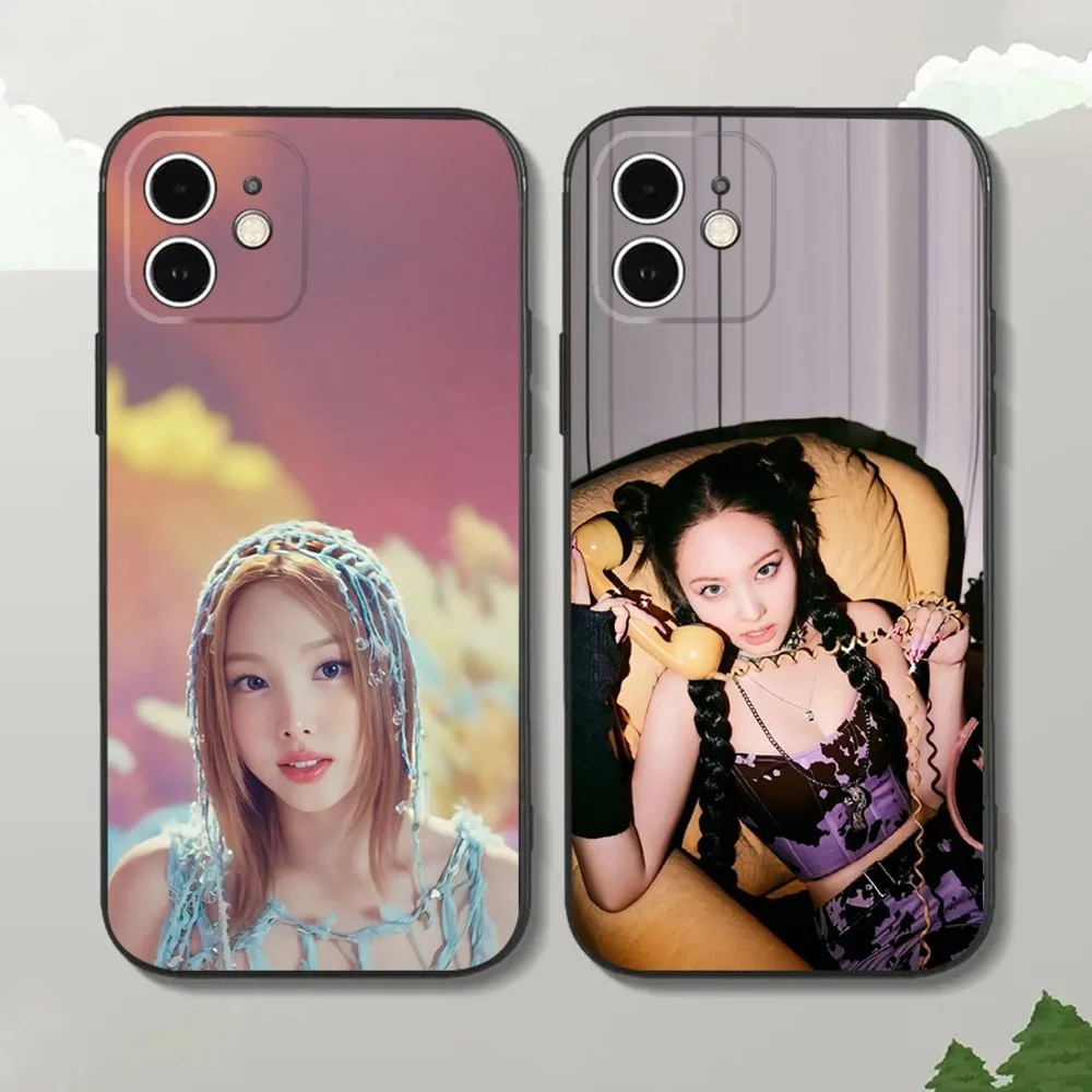 

Singer IM N-Nayeon Phone Case For iPhone16,15,14,13,12 Mini 11 Pro XR,X,XS,MAX 7,8 Plus Silicone Cover Soft Black