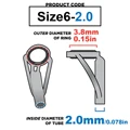 Size6 2.0mm 3Pcs