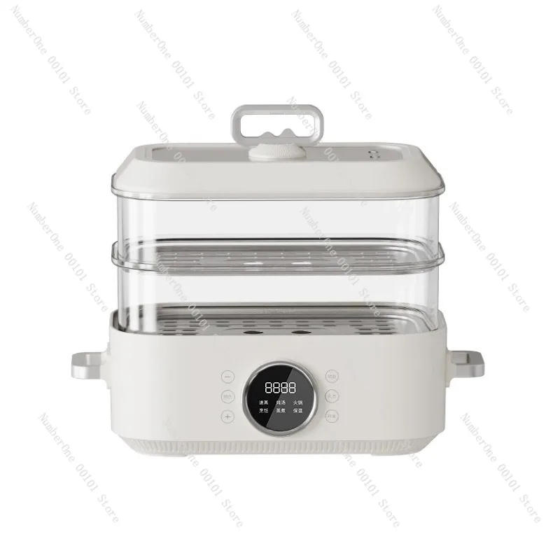 Electric Steamer Multi Layer Cooker Breakfast Machine Frying Pan Hot Pot Steaming Cooking Appliance