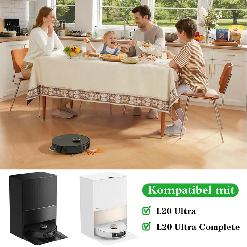 Accessoires pour aspirateur Dreame L20 Ultra/L30 Ultra, brosse latérale principale, filtre Hepa, vadrouille, gril, sacs à poussière