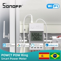 SONOFF POWCT POW Ring WiFI Smart Power Meter Energy Monitor EWelink-Remote Support Set Timer Contactor Control Voice Control