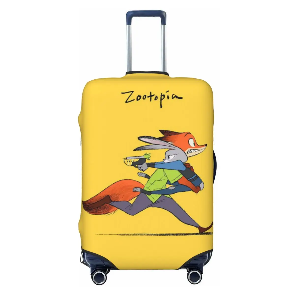 

Custom Judy Nick Wallpaper Travel Luggage Cover Elastic Zootopia Suitcase Cover Protector Fit 18-32 Inch