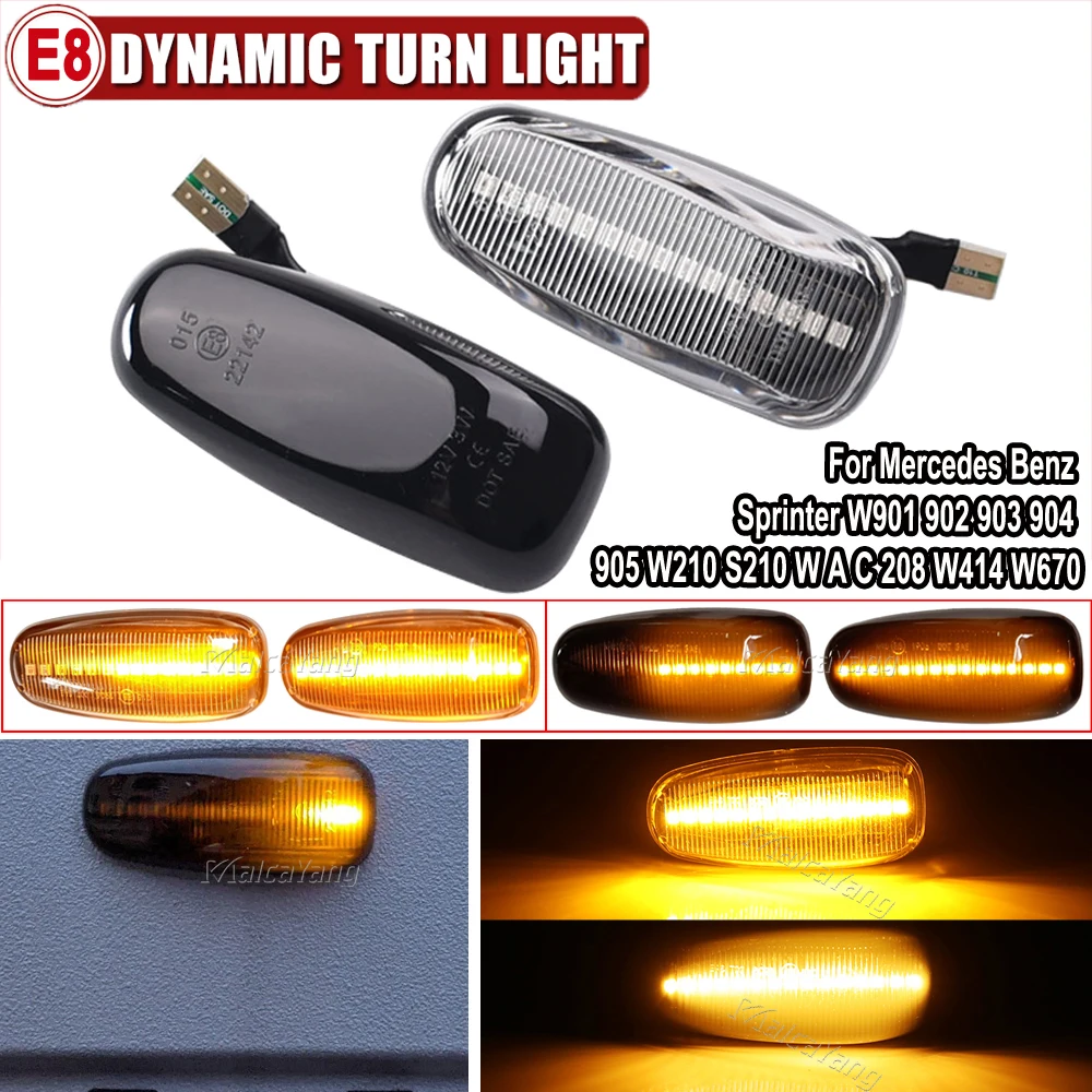 For Dodge Sprinter 2003-2006 Side Marker Lamp LED Turn Signal Repeater Lights For Volkswagen Lt 1996-2005