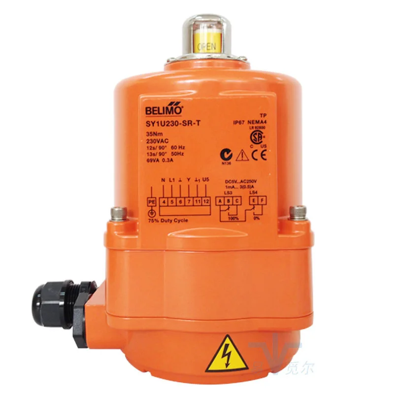 Actuador de válvula de mariposa eléctrica Belimo Belimo SY1U230-SR-T