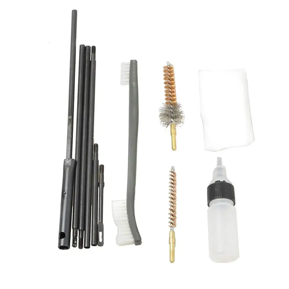 Rifle Gun Cleaning Kit Set Pistol Brushes Cleaner for 5.56mm .223 22LR .22 Cal