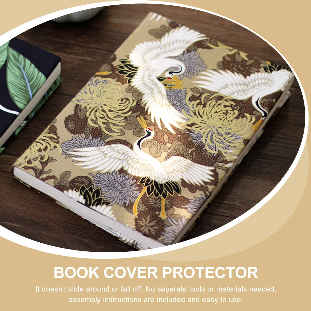 Adjustable Book Jacket Sleeves Exquisite Protector for Lovers Pouches Covers Hardcover