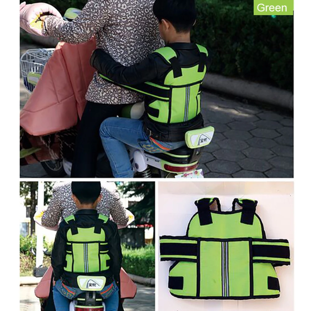 

Children Motorcycle Safety Harness Belt Baby Carrier Seat Adjustable Safety Belt Insurance Back Hold Protector 3 Colour