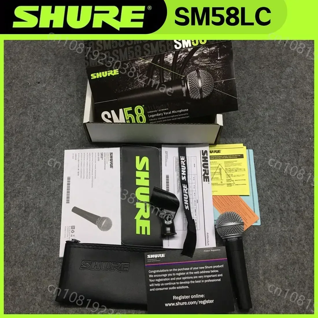 2PCS Shure SM58LC 스위치 포함 전설적인 유선 보컬 다이나믹 마이크 고품질 DJ 카디오이드 마이크 가라오케 쇼 라이브