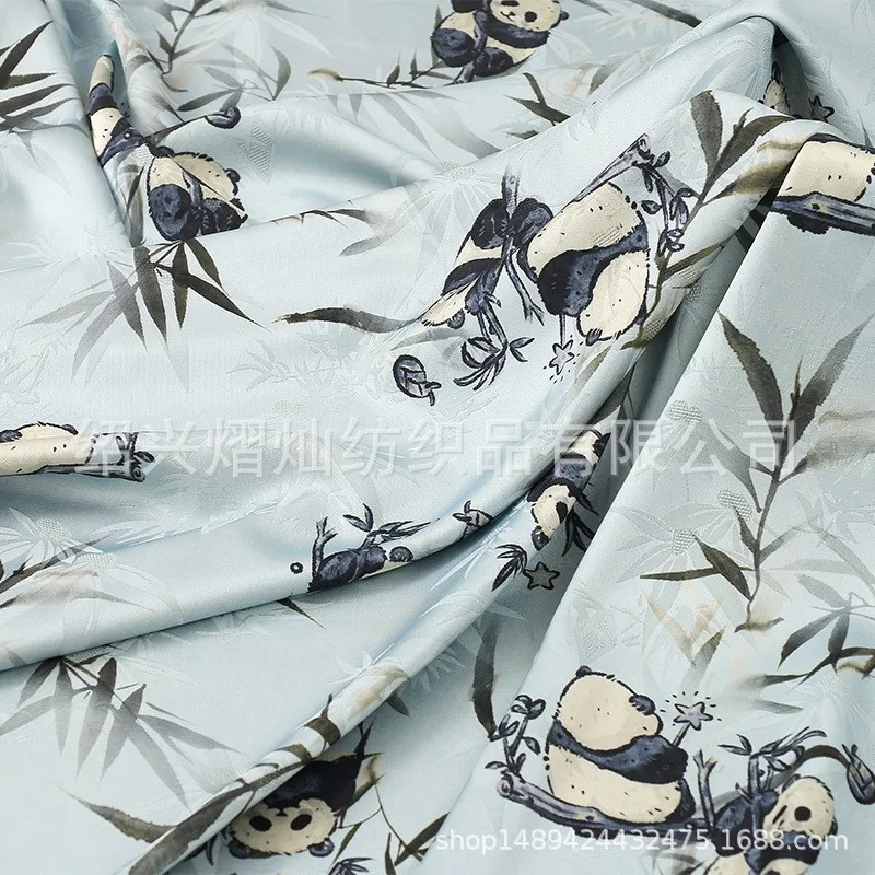 Tecido jacquard pesado para camisa de macacão cheongsam e folha de roupas