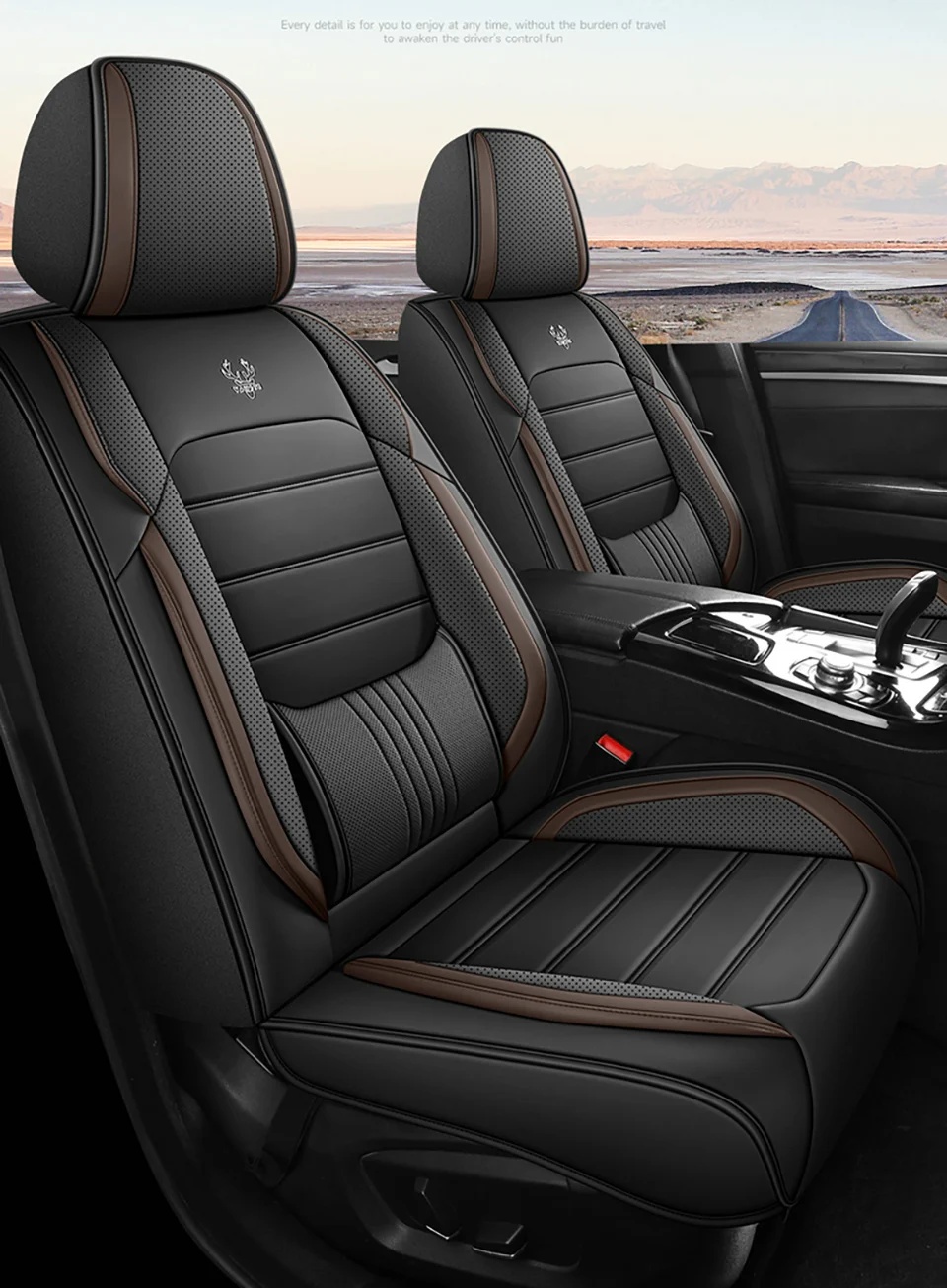 2025 PU-Leder LUXURY Autositzbezüge für Jeep Liberty KJ Jetta MK6 Ford Fusion Jeep Renegade Komplettset Innenausstattung – Detail 15