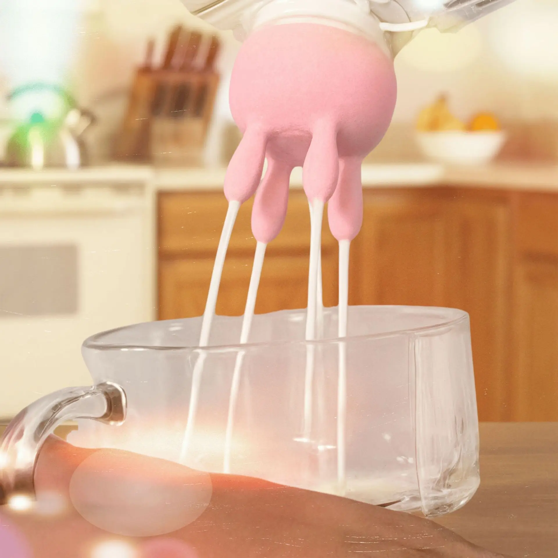 Cow Udder Milk Carton Cap Funny Milk Bottle Diverter 3D Printing Pouring Milk Bottle Cap Reusable Boxed Milk Cap for Home Use