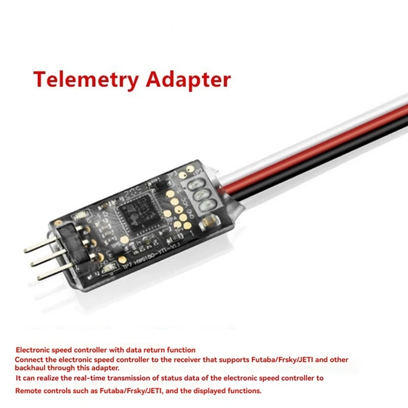 Super Sale Telemetry Adapter Data Transmission Module 5-9V for Futaba Platinum V4 V5 Aircraft ESC XERUN Car ESC