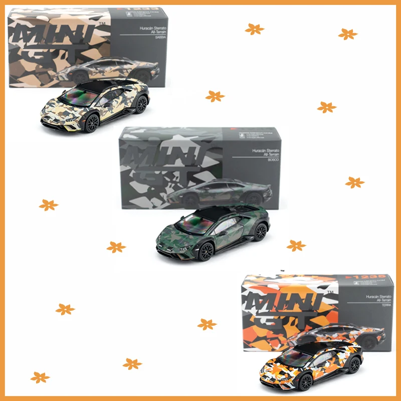 MINIGT 1/64 Alloy Huracán Sterrato All-Terrain Simulation Car Model Static Collection Decorated Holiday Gifts Toys