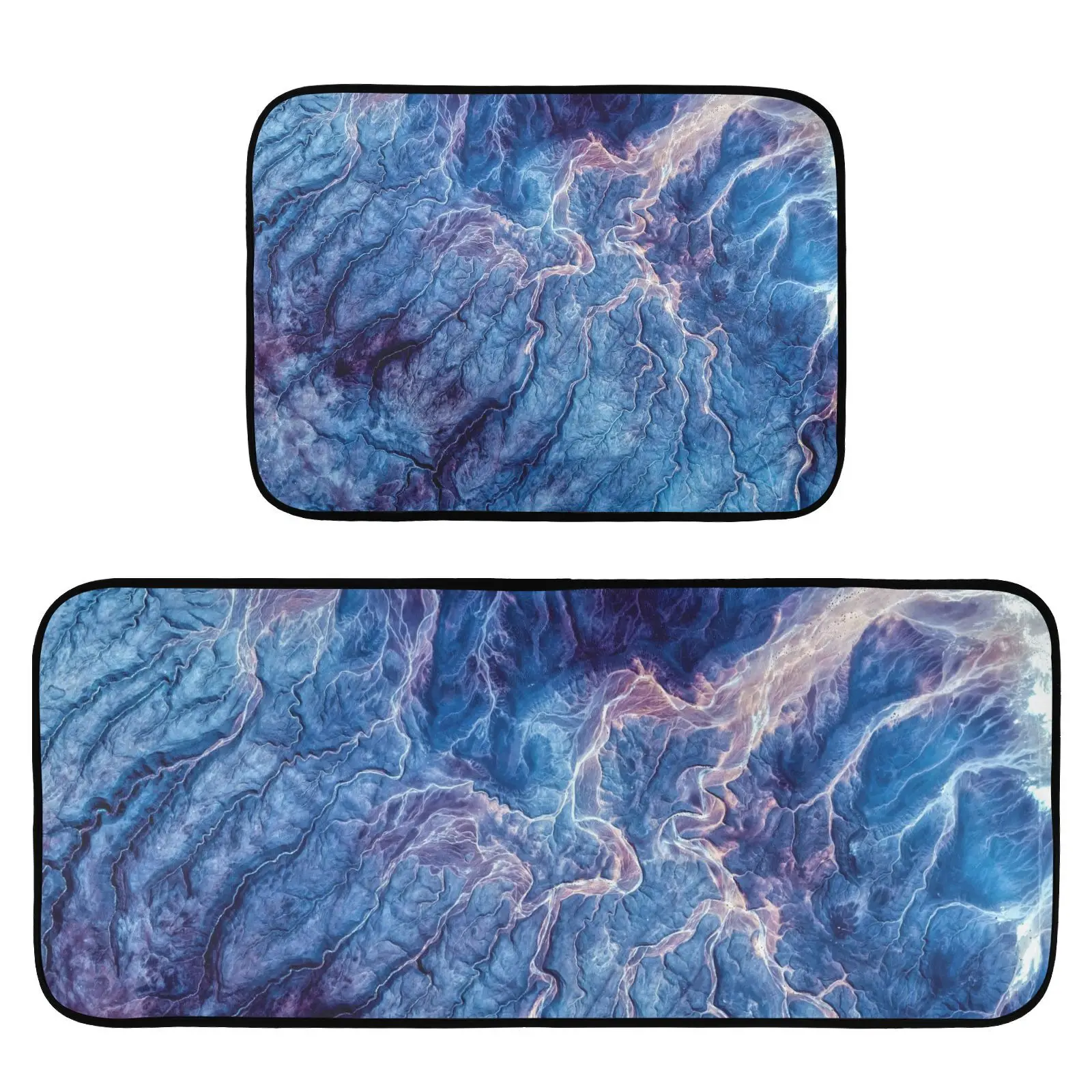 

TextureCarpet kitchen matsNon-Slip Bath Mat and Toile Mat Bathroom Rug Set Soft living room Washable Bath MatsBath set of 2