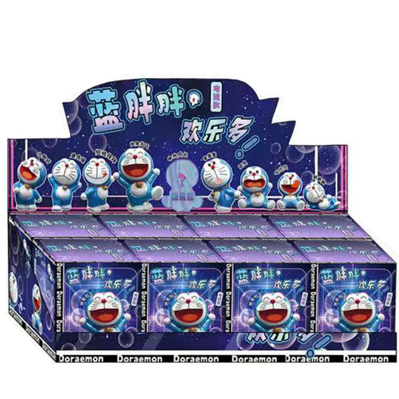 Cute Lovely Doraemon Blue Chubby Joyful Electroplblind Box Home Decoration Entrance Decoration Children\'S Gift Wholesale