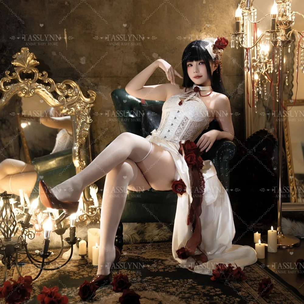 

The Goddess of Victory Mihara Cosplay Costumes for Women Nikke Mihara Cosplay Party Outfit Wedding Dress Halloween Women