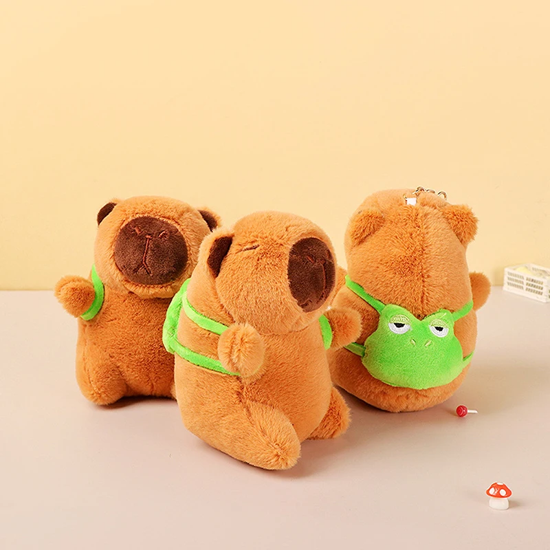 Capivara de pelúcia infantil, brinquedo kawaii, bichos de pelúcia, presente, novo