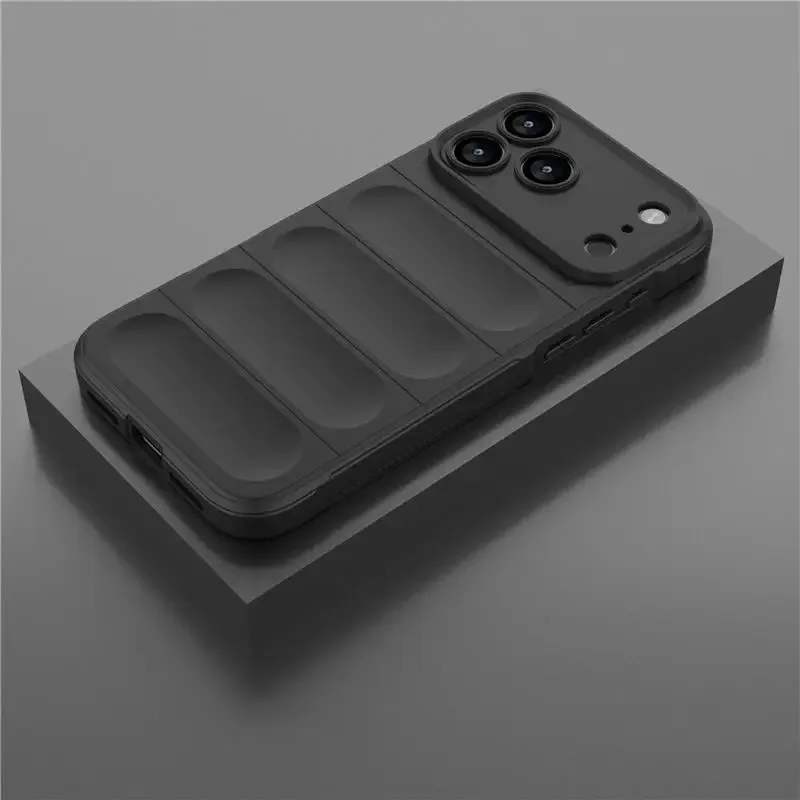 Stoßfeste Weiche Silikonhülle für iPhone 18 Pro Max 17 Pro 16 15 Pro 14 13 12 17 Pro Max, Schutzhülle aus Flüssigsilikon