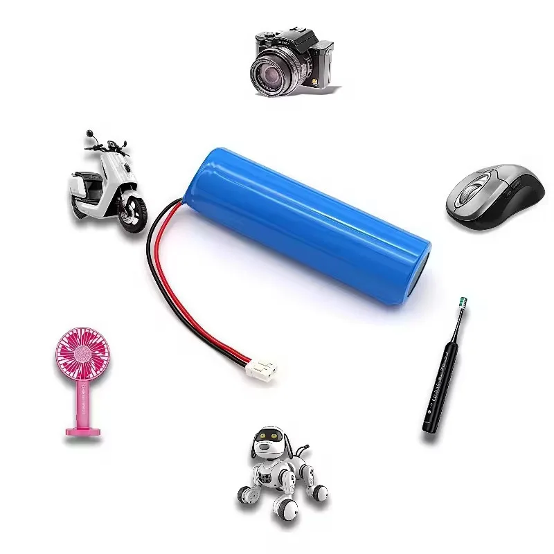 2025 جديد سمّاعات بلوتوث بطارية الطوارئ 3.7 فولت 3AH 18650 1S1P LED ليثيوم أيون قابلة للشحن لتقوم بها بنفسك كابل Enjacket XH2.54 #3