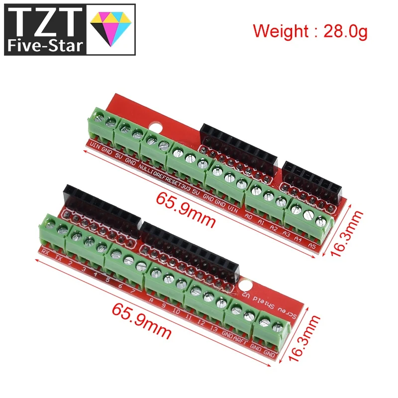 TZT Screw Shield V2 Study Terminal expansion board (double support) for arduino UNO R3