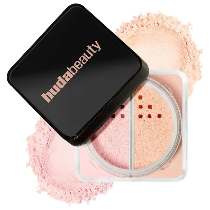 Nieuwe Color Blocking Huda Easy Bake Parfumvrije Losse Bak- en Fixeerpoeder Beauty Olie Control Matte Make-up Fixeerspray