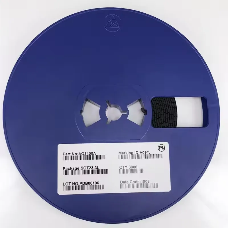 (100 peças) ao3400/ao3400a/3400 a09t sot-23 smd transistor de efeito de campo canal n MOS-FET novo original
