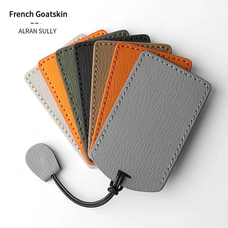 Goatskin Car Card Key Protective Cover NFC Induction Card Key Case All Car Card Key Universal Protective Cover Keychain