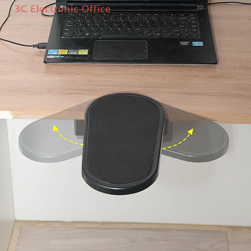 Computer Arm Rest For Desk Adjustable Ergonomic Wrist Rest Support For Keyboard Armrest Extender Rotating Mouse Pad Holder