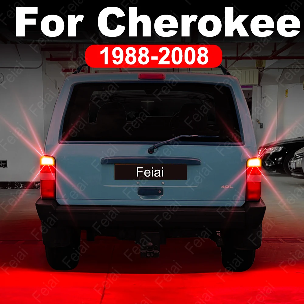 

LED Brake Light Bulb For Jeep Cherokee XJ KJ 1988-2001 2002 2003 2004 2005 2006 2007 2008 LED Stop Lights Bulbs Red Strobe Flash
