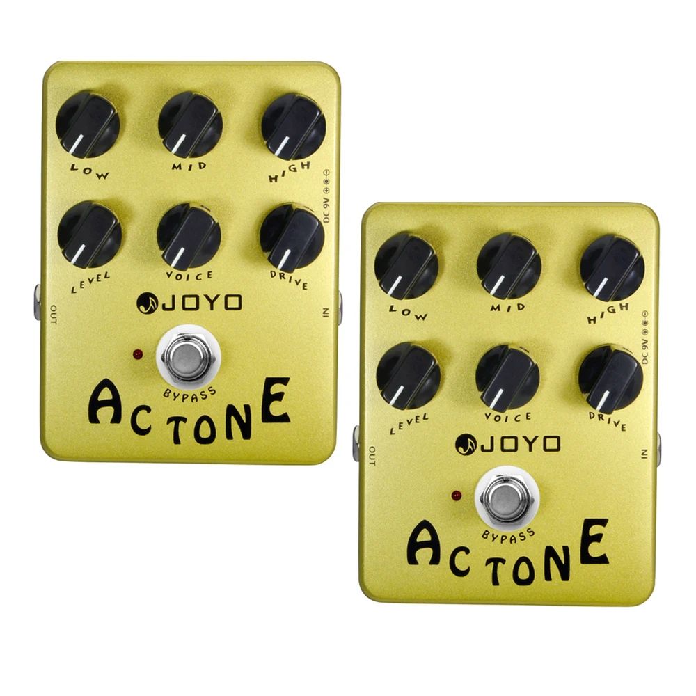 

2Pcs JOYO JF-13 Guitar AC Tone Overdrive Effect Pedal Classic British Rock Sound AC-30 Tube Amplifier Simulation Guitar Pedal