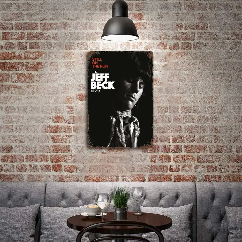 Jeff Beck Singer metal Decor Poster Vintage Tin Sign Metal Sign Decorative Plaque for Pub Bar Man Cave Club Wall Decoration