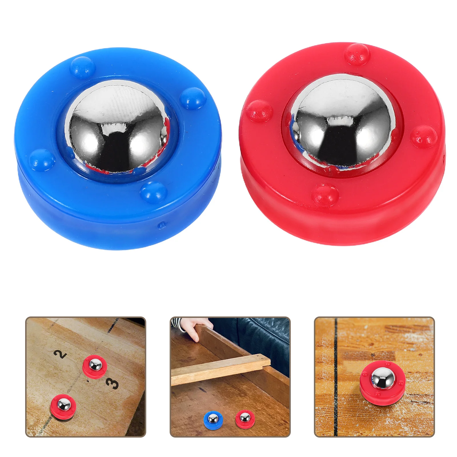 

40Pcs Table Shuffleboard Rolling Beads Equipment Mini Rollers for Smooth Sliding Indoor Outdoor Shuffleboard Pucks Supplies