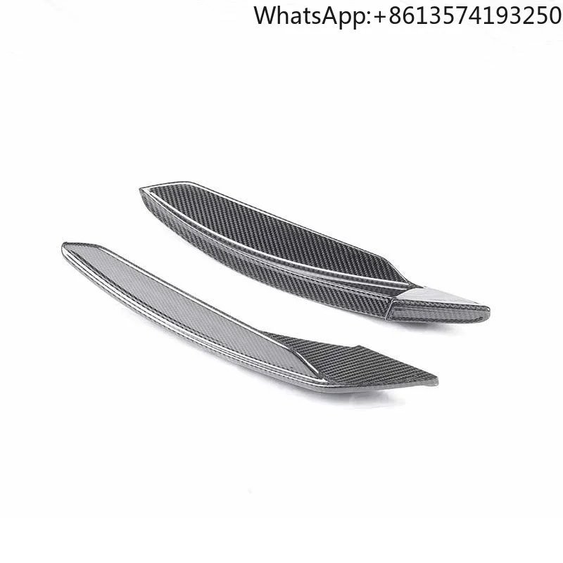 

For New for Ferrari F8 Tributo Spider Body Kit Dry Carbon Fiber Front Bumper Canards Trim