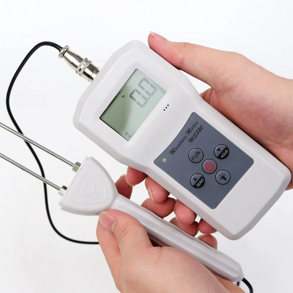 2026 MS320 Tobacco Moisture LCD Backlight Tobacco Cigarette Humidity Content Tester Digital Hygrometer With Sensor