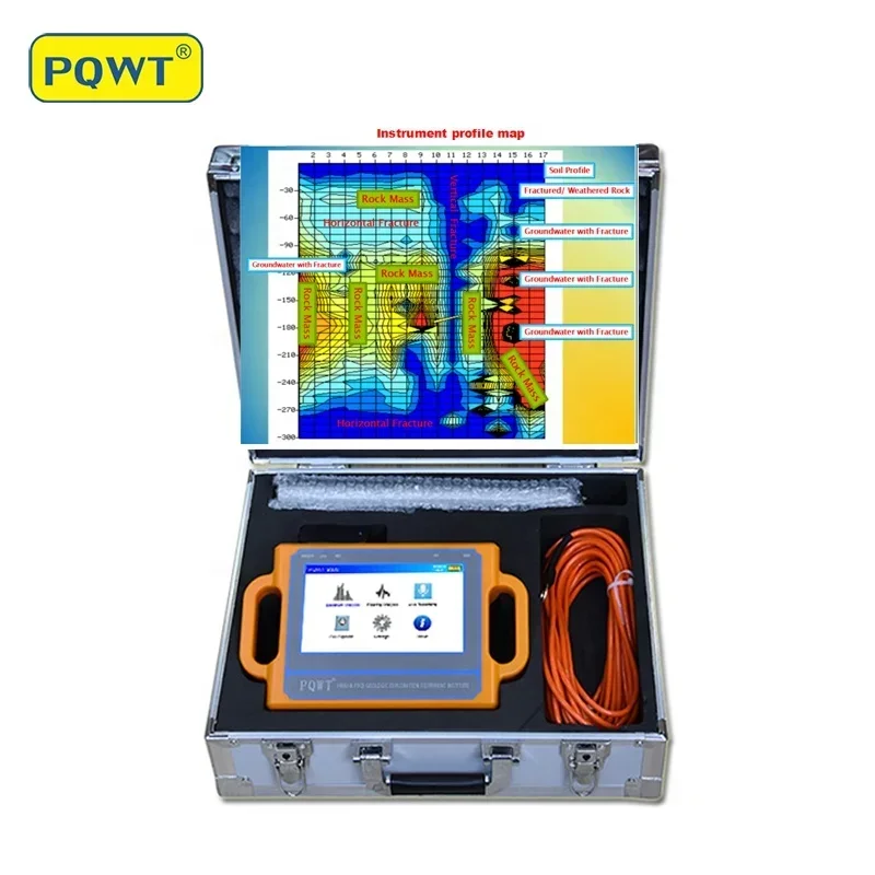 PQWT-S300 300 Meters Optional Depth Water Detector Machine Geophysical Equipment Suppliers Well Logging Borehole Water Drilling