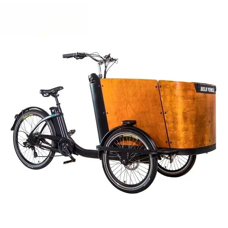 exquisite craftsmanship 3-Wheel, electric cargo bicycle