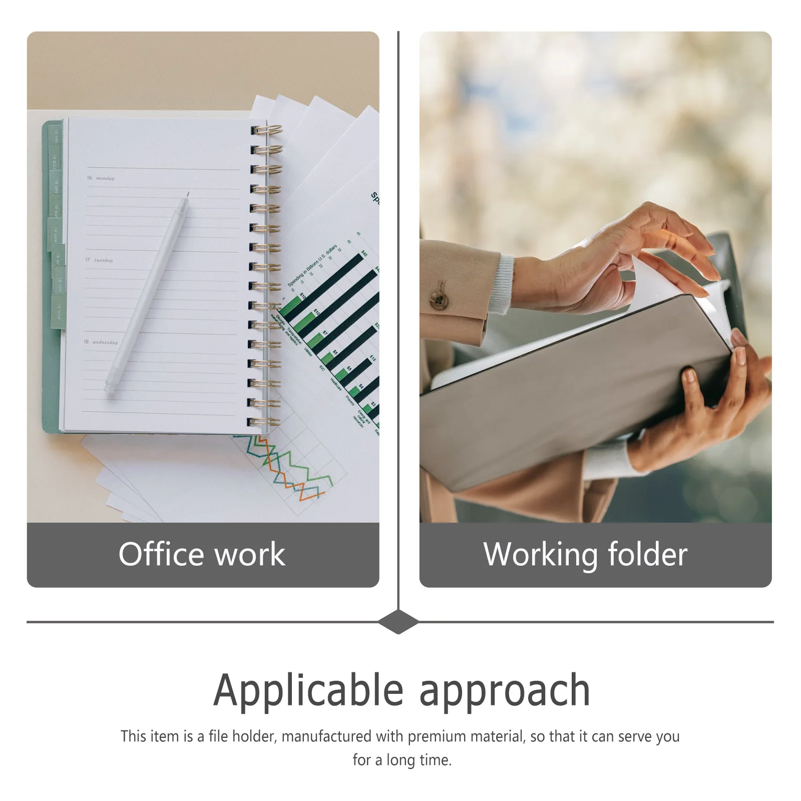 

Certificate Collection Binder Plastic File Folder Document Organizer Test Paper Storage Office File Organizer