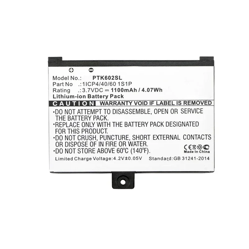 1100mAh 3.7V 4.07WH  PTK602SL Suitable for Pocketbook Pro 602 1ICP4/40/60 1S1P Mobile Phone Battery Mobile Phone Parts Batteries