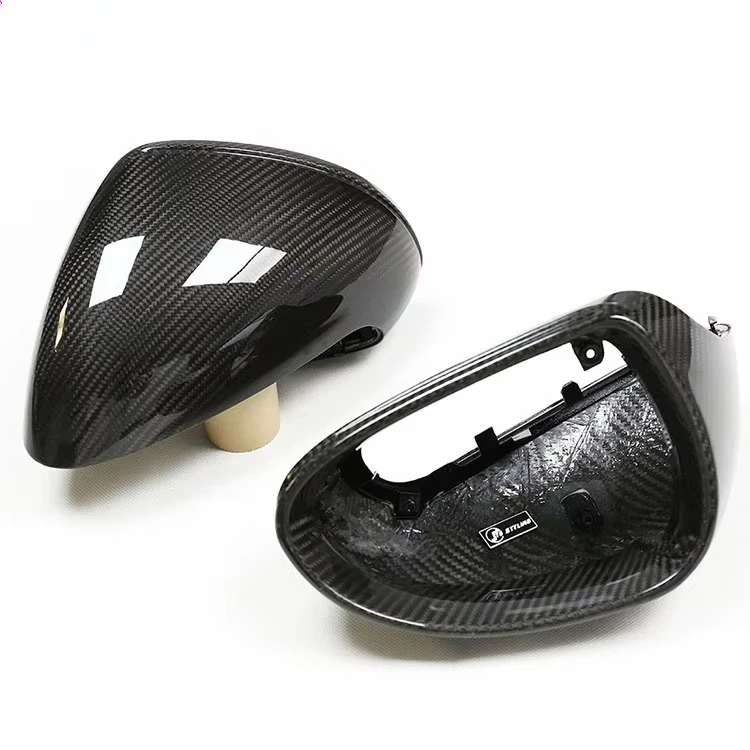 

981 Flat Angle Dry Carbon Fiber Mirror Cover MRD on M-Type Clip.