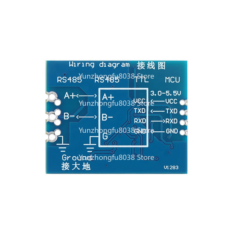 TTL To RS485 Converter Module with Isolation, Industrial-Grade UART Serial Interface for Microcontrollers