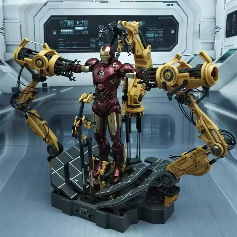 Оригинальная 1/10 модель Тони Старка, фигурка Marvel Suit Up Gantry и MK4, Железный человек, Gantry, супергерой, статуя Железного человека, Коллекционная игрушка